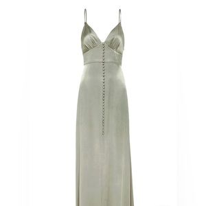 LA LUNE COCKTAIL MIDI DRESS - SAGE